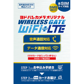 WIRELESS GATE 音声＋250Kbpsデータプラン　無制限 格安SIM ヨドバシカメラ